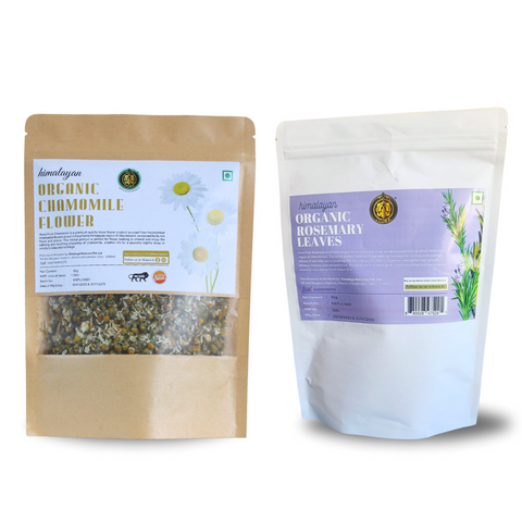 Organic Rosemary Leaves and Pure Chemomile Flower Combo