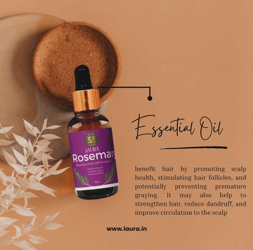 iAura Rosemary Essential Oil - 15ml